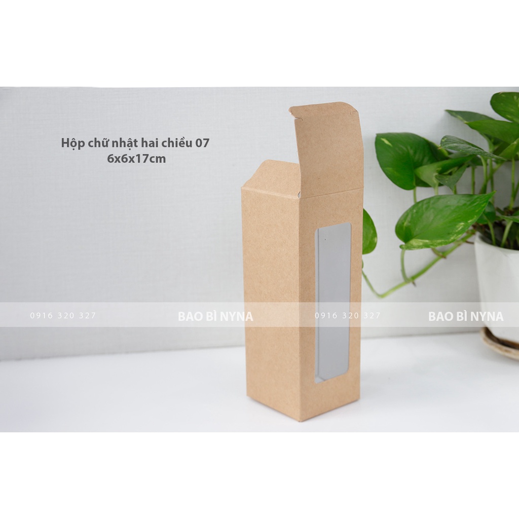 Hộp chữ nhật có kính 07 - 6x6x17cm