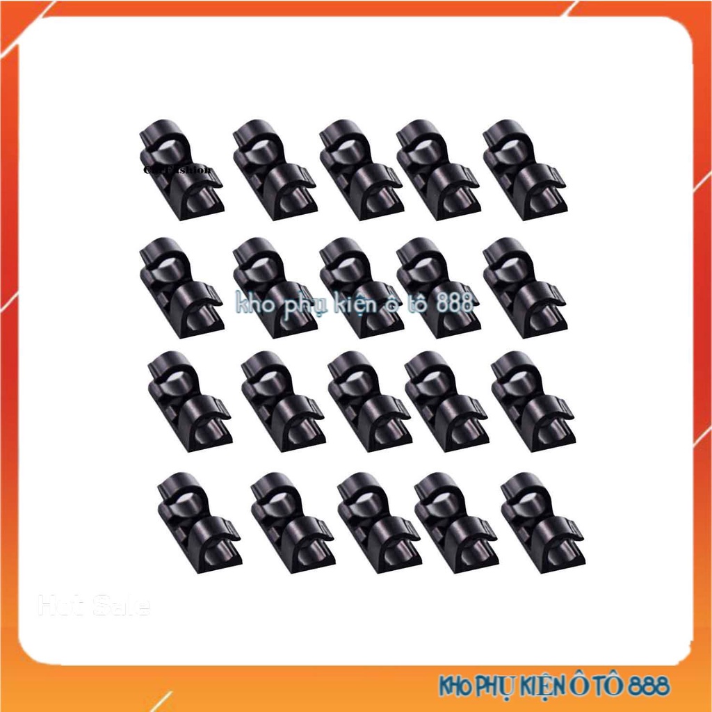 Bộ 20 Nút Cố Định Cáp Sạc Dây Điện Chống Đứt Gẫy Trên Xe, Bàn Làm Việc