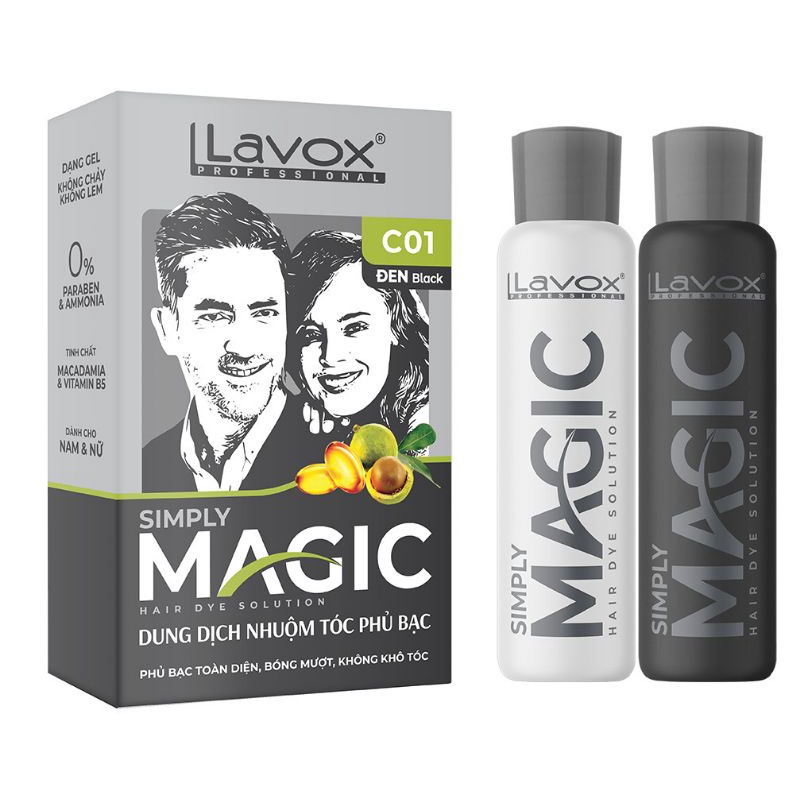 Dung Dịch Nhuộm Phủ Bạc Magic Lavox 50ml