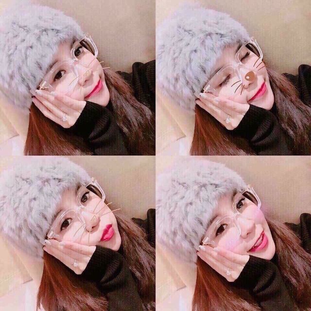 Gọng Kính Giả Cận Trong Suốt Hot Girl