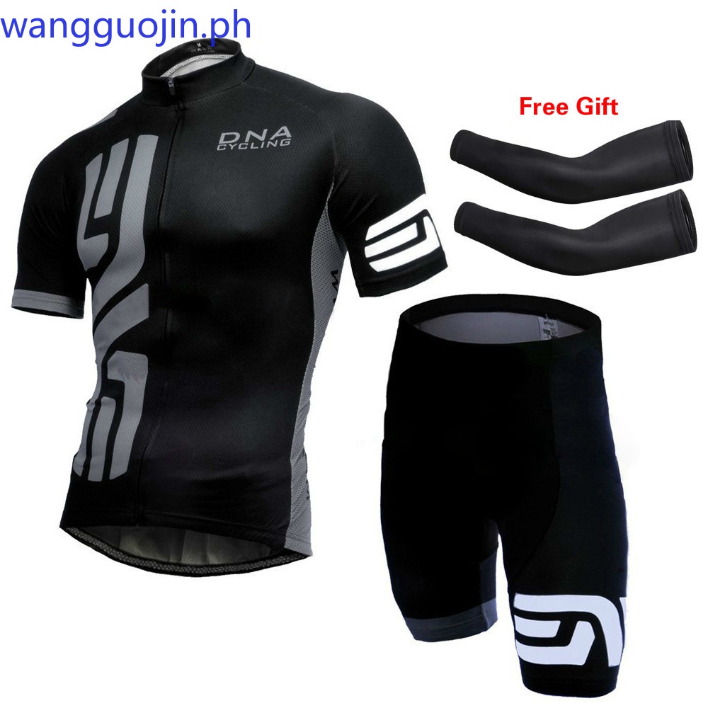 Bộ áo thun đi xe đạp DNA mới dành cho nam Đen S - 4XL Áo sơ mi ngắn tay khô nhanh Trang phục quần áo