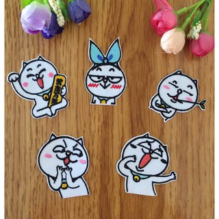 Sticker Ủi, Patch Ủi Mẫu Mèo Biểu Cảm Siêu Dễ Thương
