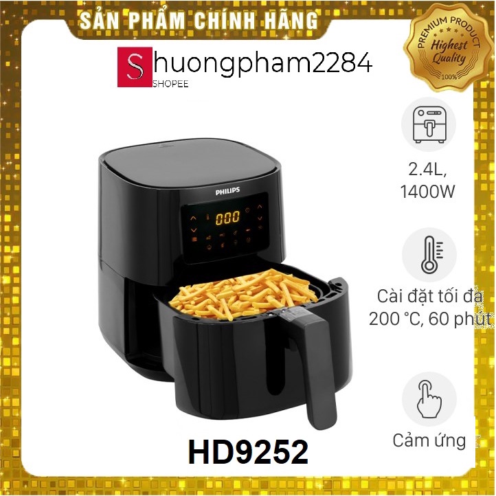 Nồi chiên không dầu Philips HD9257- HD9200 - HD9252 - Hàng chính hãng