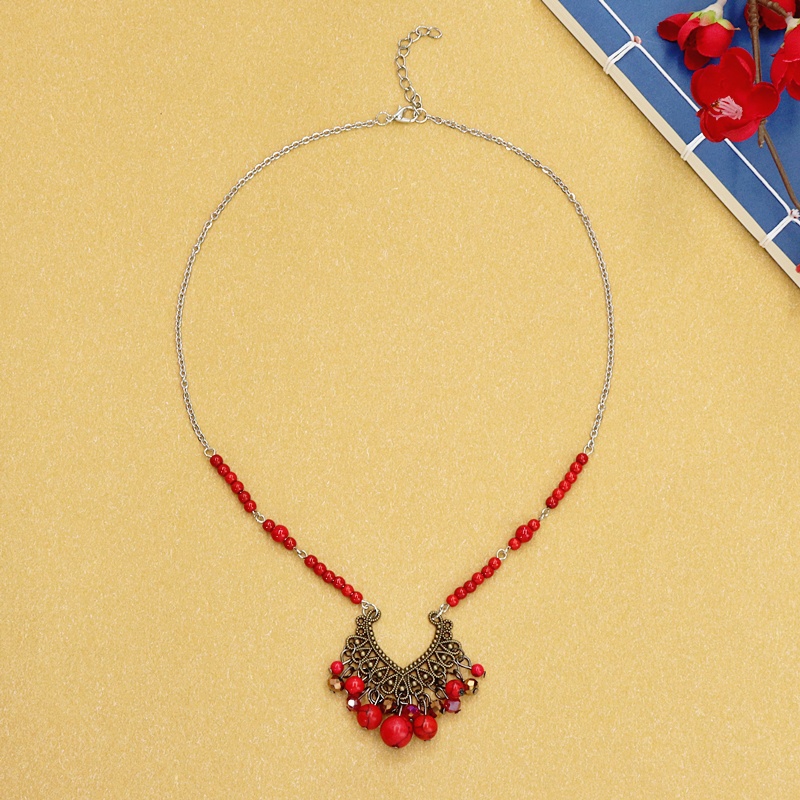 Vòng cổ boho kết hạt phong cách vintage