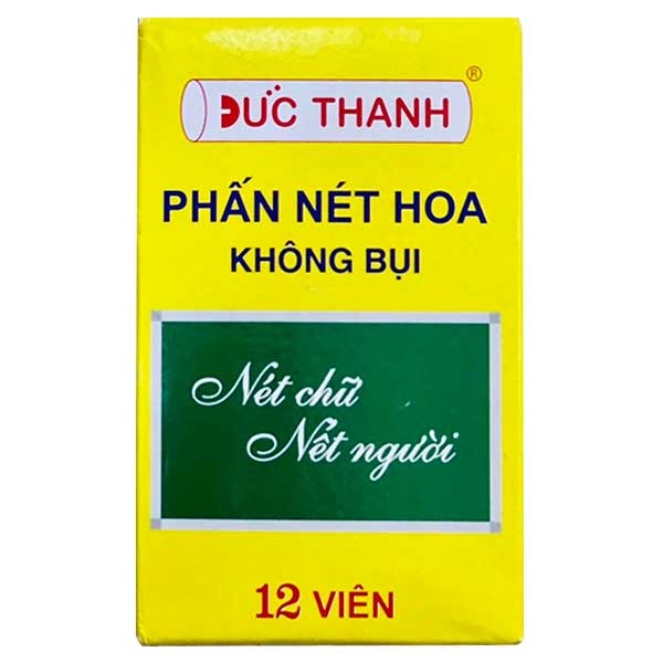 Phấn trắng không bụi Đức Thanh loại phấn được sản xuất theo chuyên đề luyện viết chữ đẹp