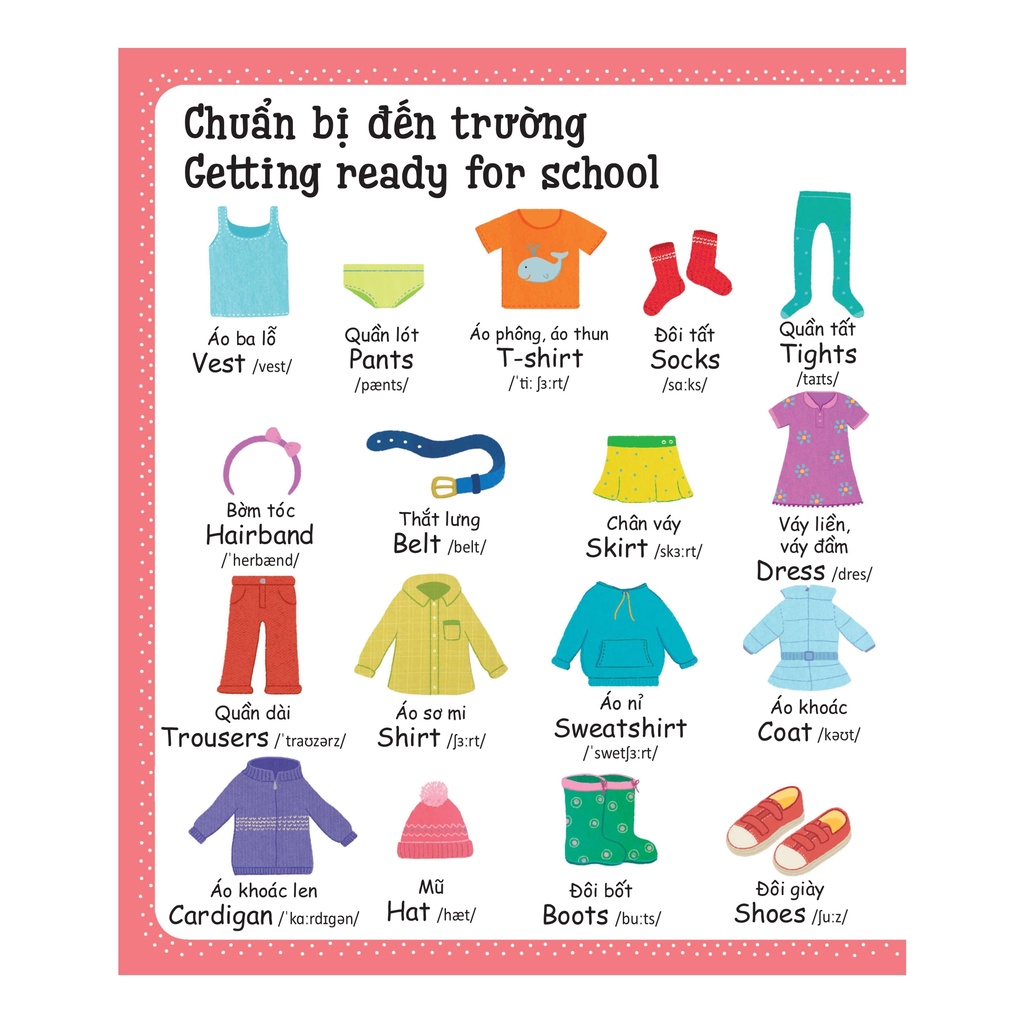 Sách - Cuốn Sách Từ Vựng Đầu Tiên Của Tôi - My First Word Book- Trường Học - School