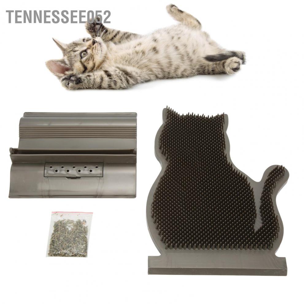 Hàng HOT Đồ chơi gãi lông cho mèo Lược chải lông gãi ngứa cố định khe cửa tự massage rụng cọ má cho mèo tặng gói catnip【Tennessee052】