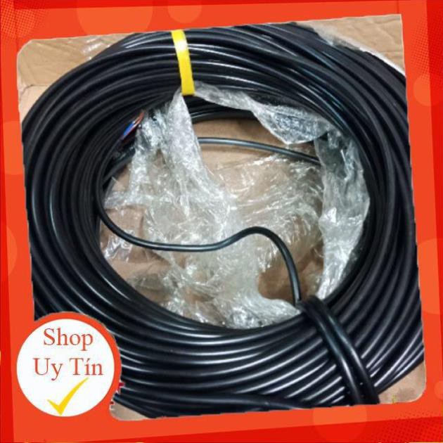 Dây điện đen tròn 0.5 giá 1 cuộn 100m  Chất liệu dây Đông 100%