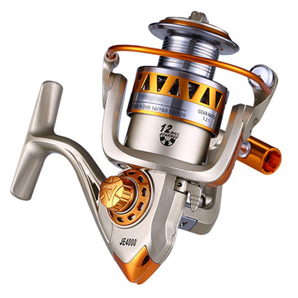 Máy Câu Cá Bằng Kim Loại 12 Axes JE2000 Chất Lượng Cao