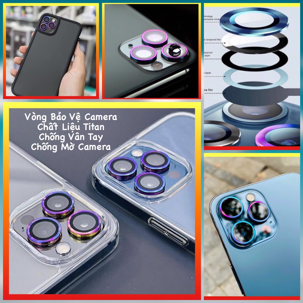 Kính cường lực camera iphone,dán camera titan nhiều màu siêu đẹp,bảo vệ lens không trầy xước,không làm mờ khi chụp hình