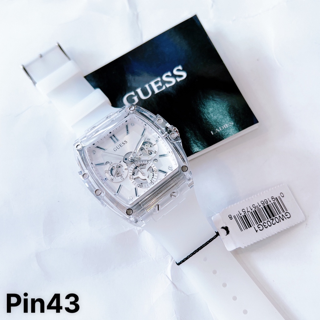 Đồng Hồ Nam guess gw0203g1 gw0203g2 gw0202g1 gw0202g3 , Dây Cao Su / Dây da , Size 43mm