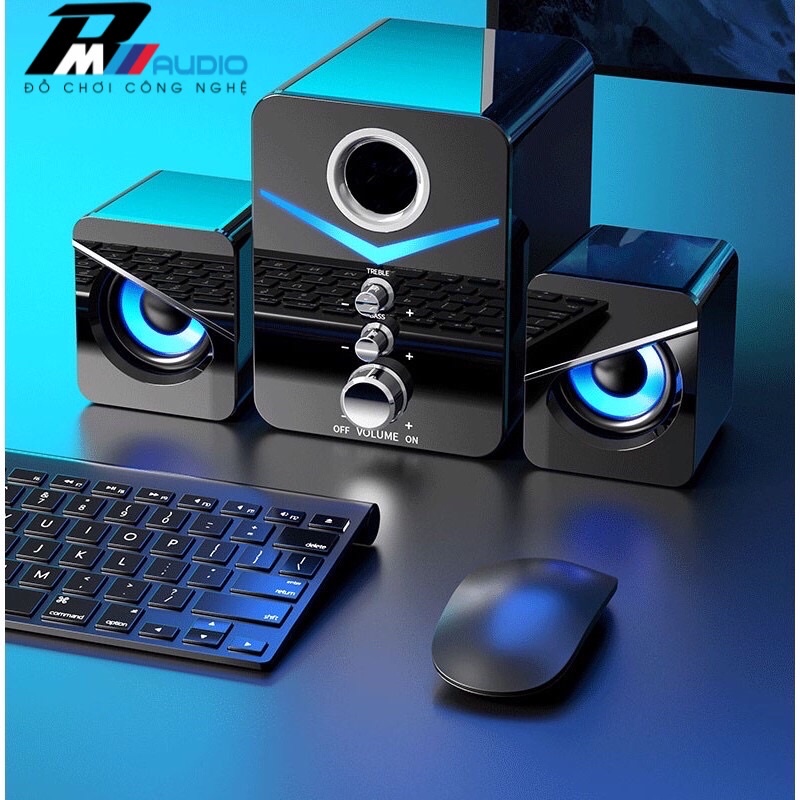 Loa máy tính để bàn,kết nối bluetooth 5.0 MC D221 SUPER BASS cực đã,có LED,dòng loa máy tính cao cấp cho laptop,pc,..