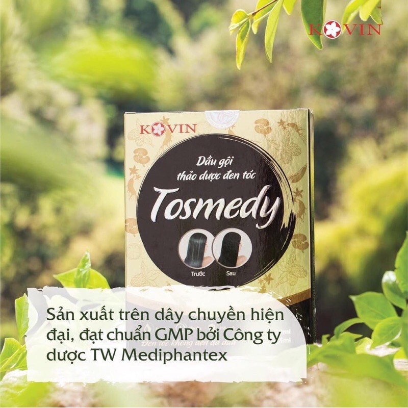 Dầu Gội Thảo Dược Tosmedy Đen Tóc An Toàn Hiệu Quả