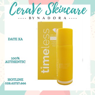 Tinh Chất Cấp Ẩm Làm Sáng Và Đều Màu Da Timeless 20% Vitamin C + E + Ferulic Acid