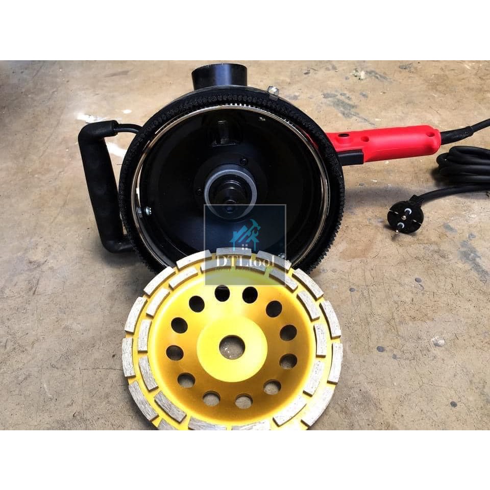 Đĩa mài bê tông đường kính D180mm. Đá mài phá mặt nền, mài vệ sinh bể mặt bê tông. Bát sắt  D180mm - Đỏ