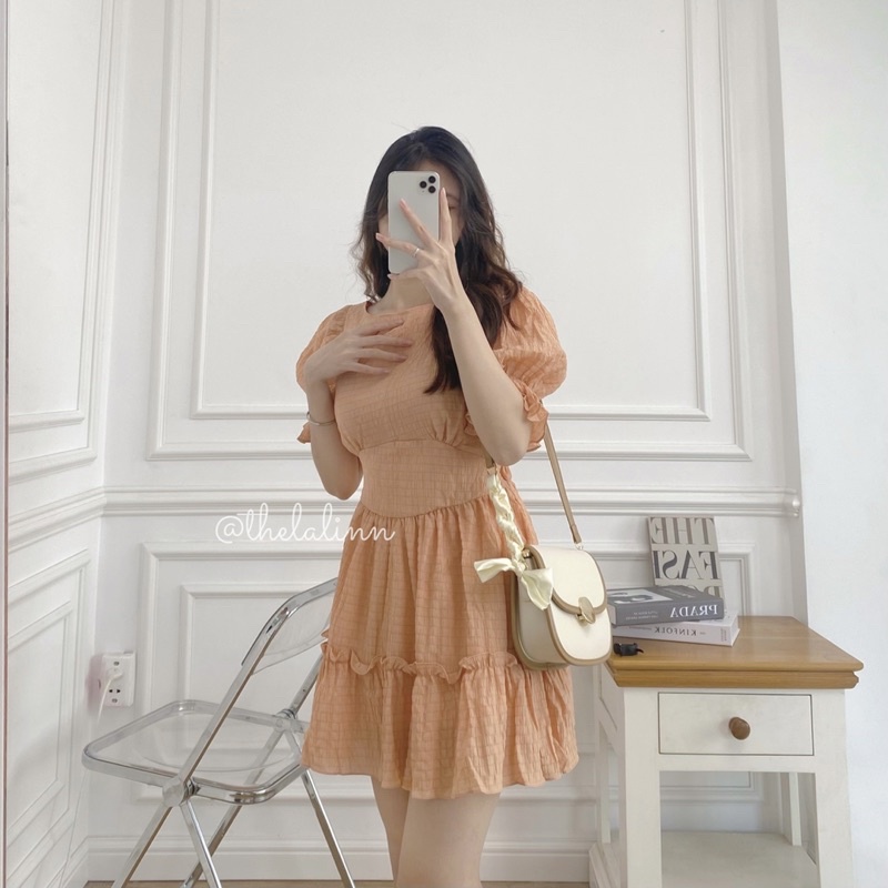 [ ẢNH THẬT ] Đầm xốp hở lưng 𝐒𝐨𝐟𝐭 𝐝𝐫𝐞𝐬𝐬 /thelalinn