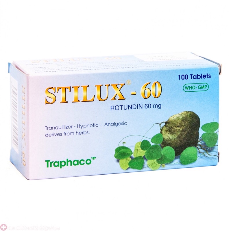 Stilux 60 hỗ trợ giúp an thần, gây ngủ, giảm đau trong các bệnh đường tiêu hóa, đau khi có kinh và đau đầu