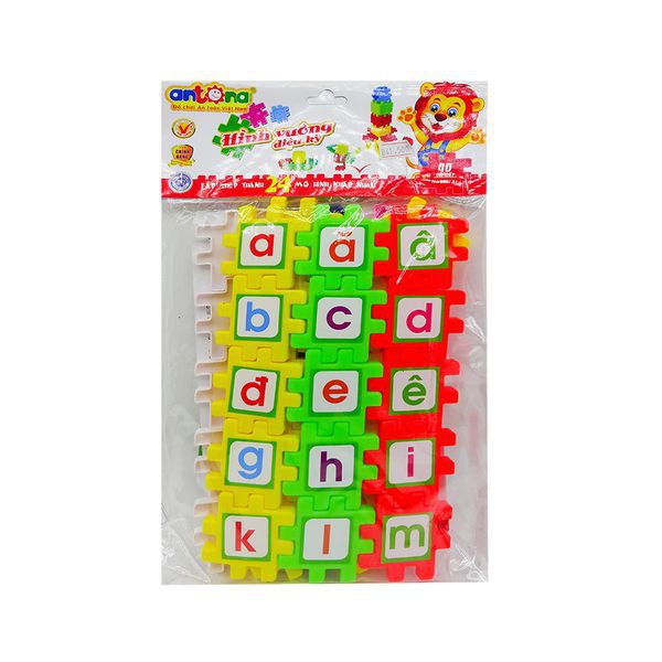 Antona Bộ đồ chơi xếp hình sáng tạo ANTONA cho bé hình vuông diệu kỳ