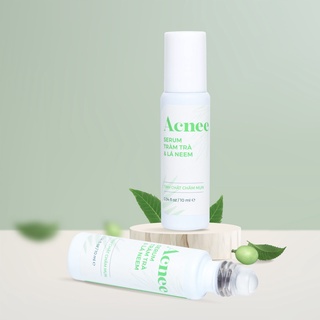 Serum giảm mụn Acnee tràm trà và lá neem LACO 10ml tinh chất chấm mụn hiệu quả sau 4h sử dụng