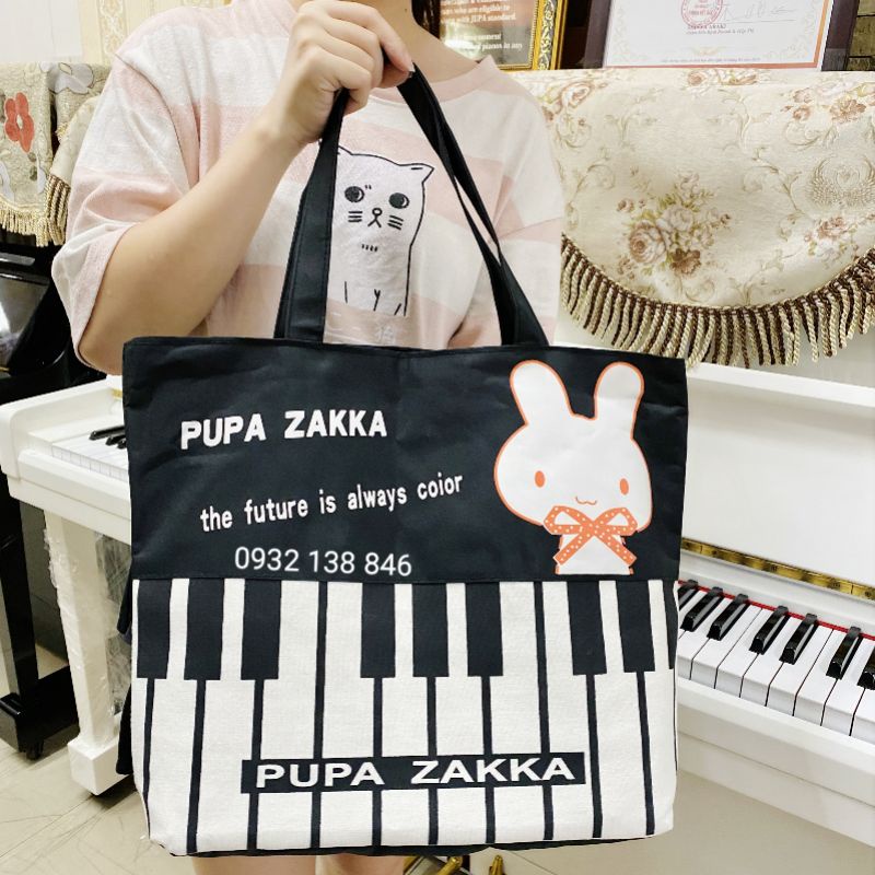 Túi xách họa tiết phím đàn Piano