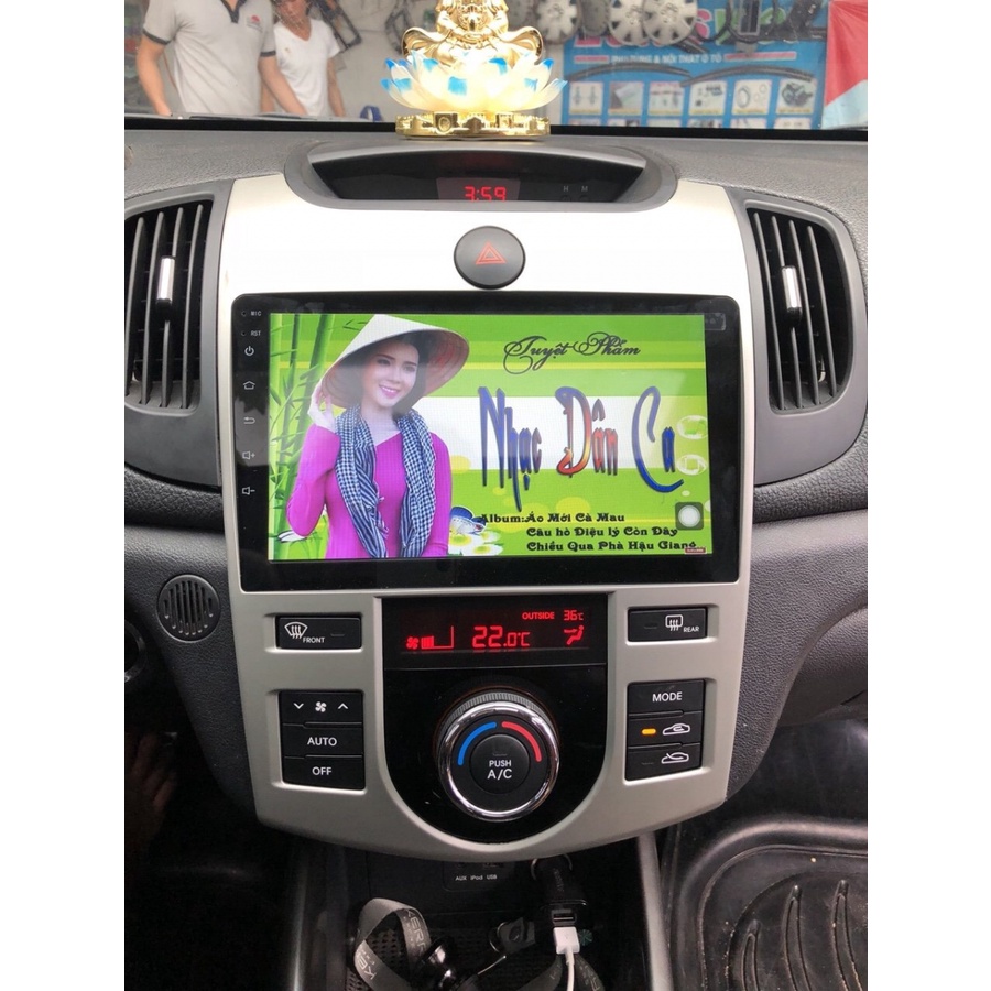Mặt dưỡng kèm dây nguồn zin lắp màn hình Android cho xe KIA FORTE
