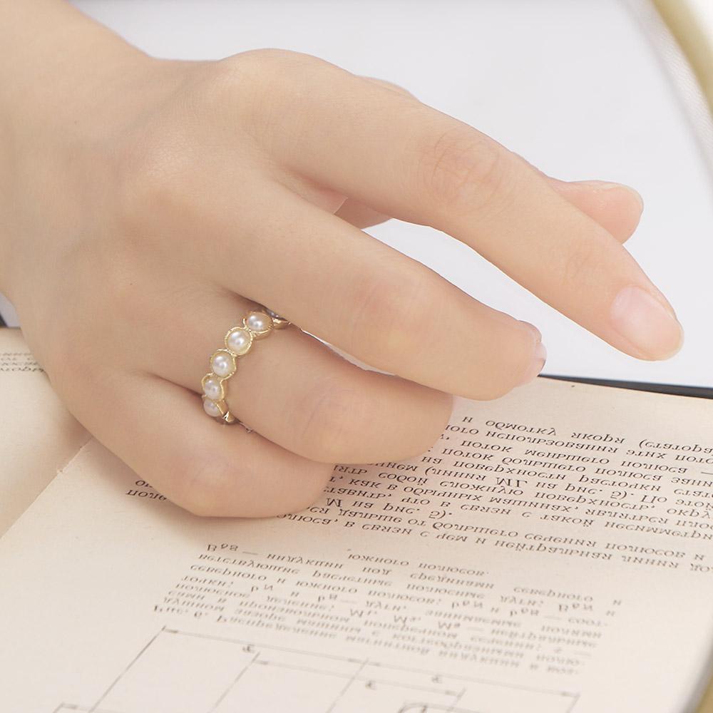 Nhẫn Đính Hạt Đơn Giản Thanh Lịch Làm Quà Tặng Valentine Cho Nữ