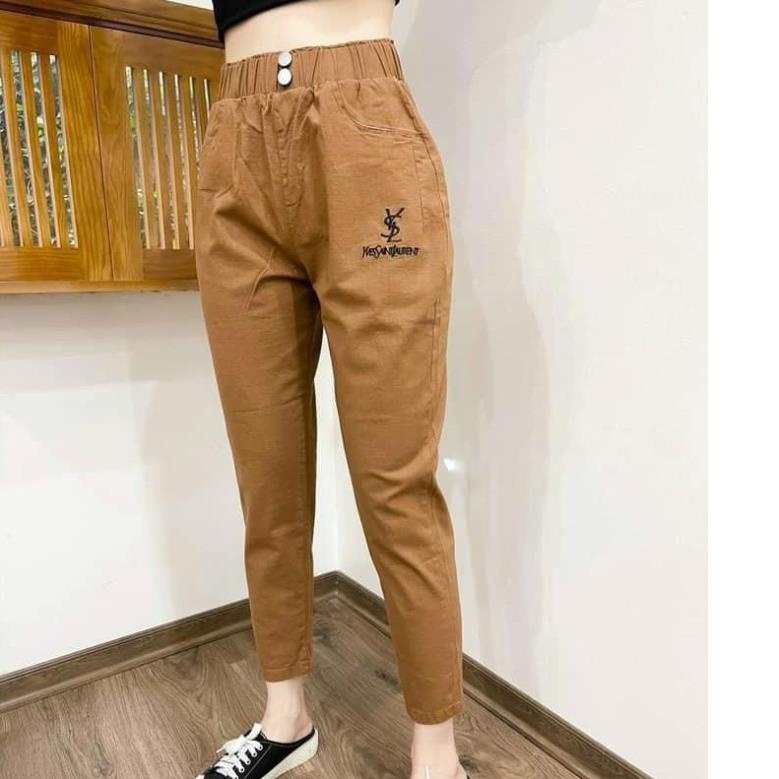 Bigsize  Quần baggy nữ 2 khuy ⚡️Mẫu hót 2021 ⚡️ Quần dài đũi thiết kế kiểu dáng baggy dễ phối đồ, chất vải dày dặn