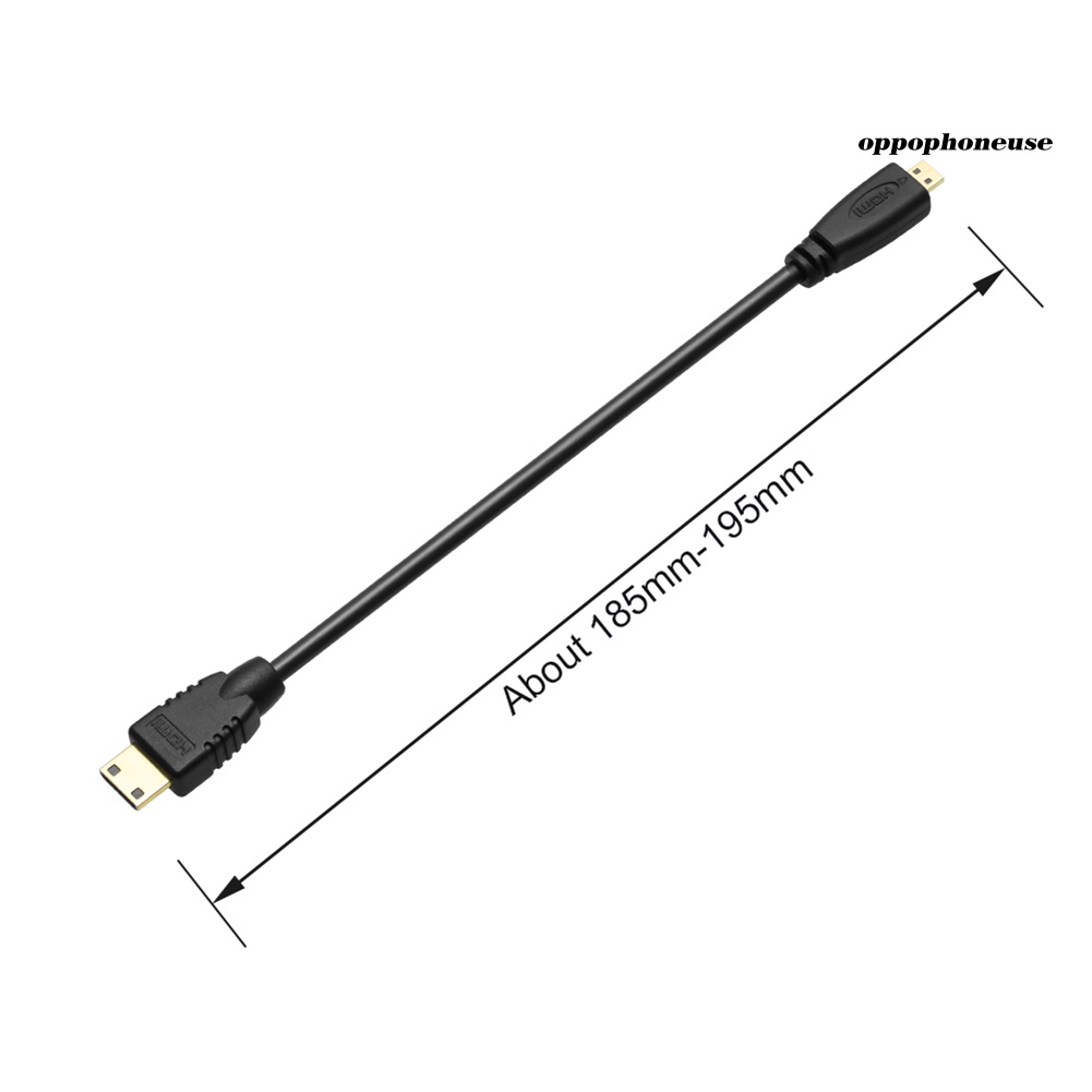 Cáp chuyển đổi 0.3m / 1m / 1.8m HD 1080p Mini sang Micro HDMI cho HDTV
