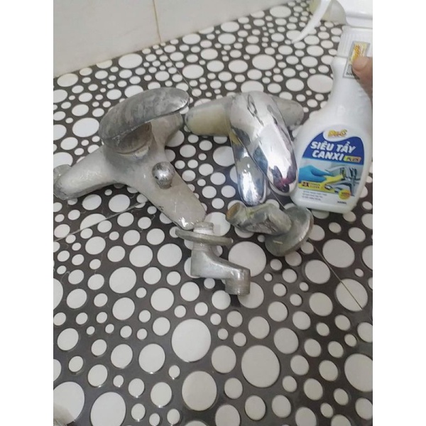 Chai tẩy DrC 4G Plus 300ml tẩy cặn canxi vòi sen inox kính nhà tắm siêu sạch hàng chính hãng