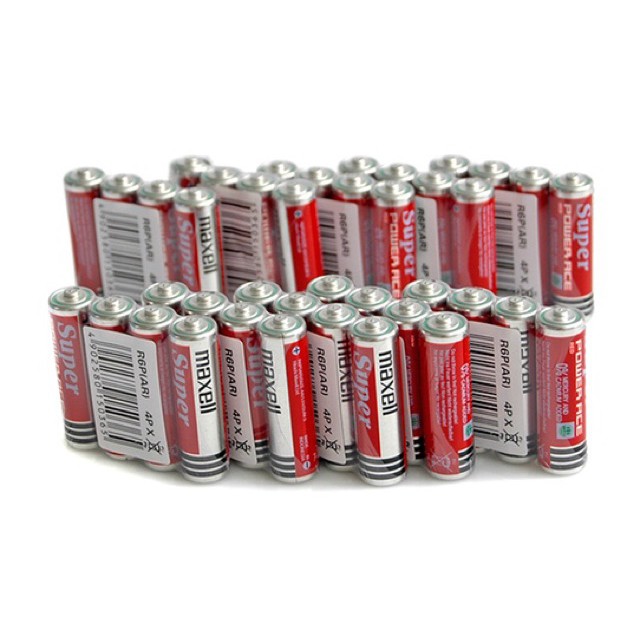 4 cục pin tiểu Maxell AA