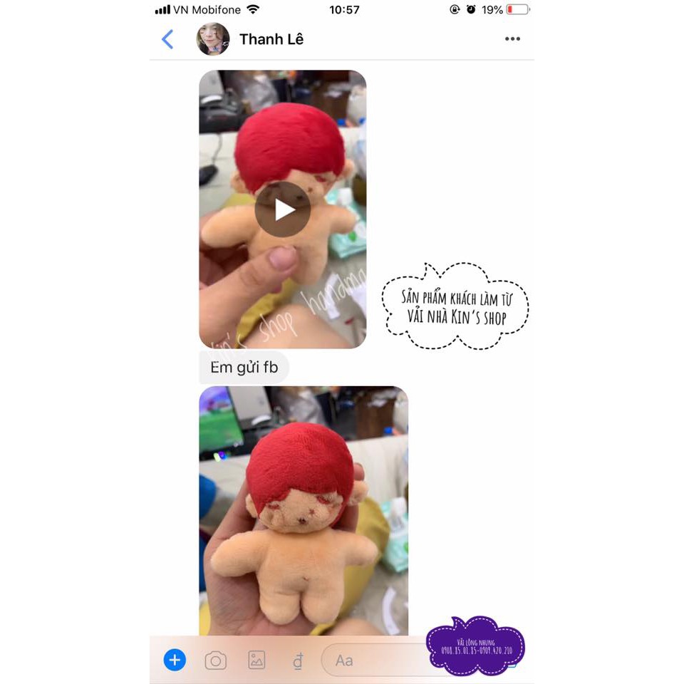 Vải lông nhung mềm mịn dùng may gối handmade, gấu bông, may doll, outfit doll, đồ chơi