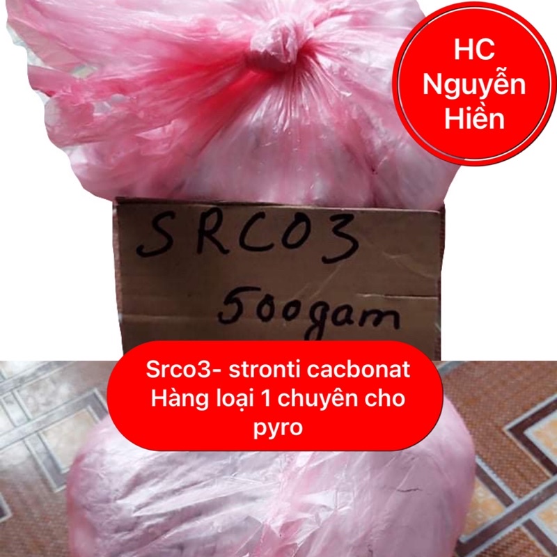 500g SRCO3-srco3 tinh khiết hàng chuyên dụng cho pyro