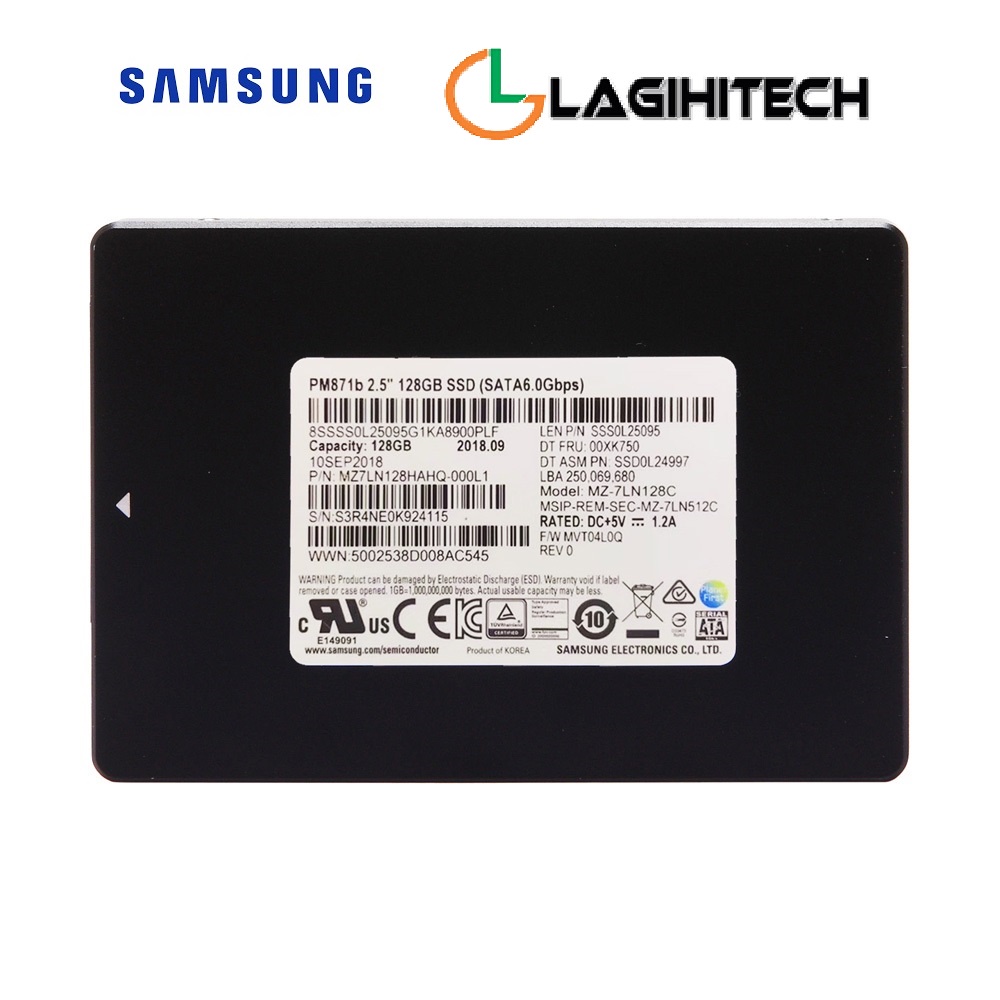 Ổ Cứng SSD Samsung PM871B 256GB 2.5” SATA iii - Chính Hãng Samsung
