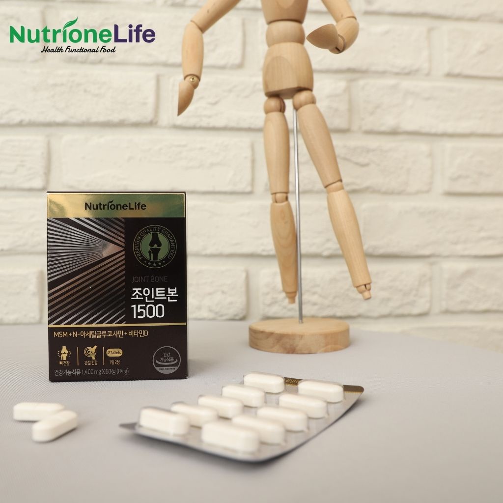 Viên Uống NUTRIONELIFE Joint Bone 1500 Bổ Sung Glucosamine Giảm Đau, Thoái Hóa Khớp, Tăng Cường Dịch Khớp 60 Viên