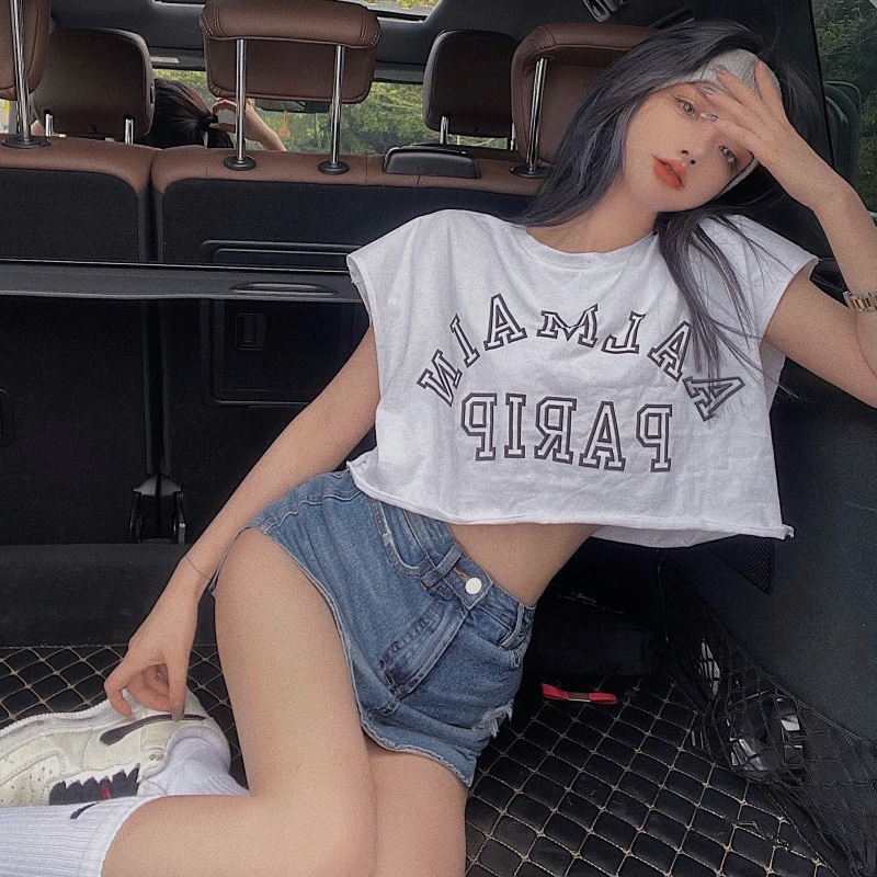 Chân váy jean dáng ngắn lưng cao thời trang mùa hè cho nữ giới | BigBuy360 - bigbuy360.vn