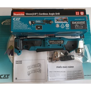 MÁY KHOAN GÓC DÙNG PIN MAKITA DA332DZ - 12V ( Chưa bao gồm PIN và SẠC)
