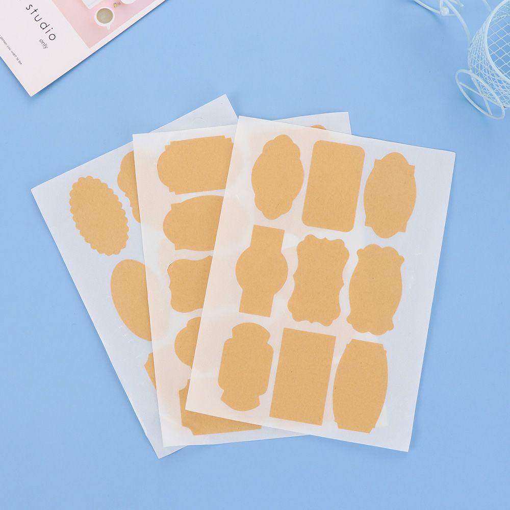 Bộ 45 Nhãn Dán Giấy Kraft Trang Trí Bánh Kẹo Sáng Tạo