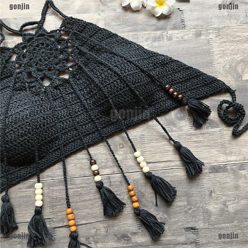 Áo Bralette Len Móc Phong Cách Boho