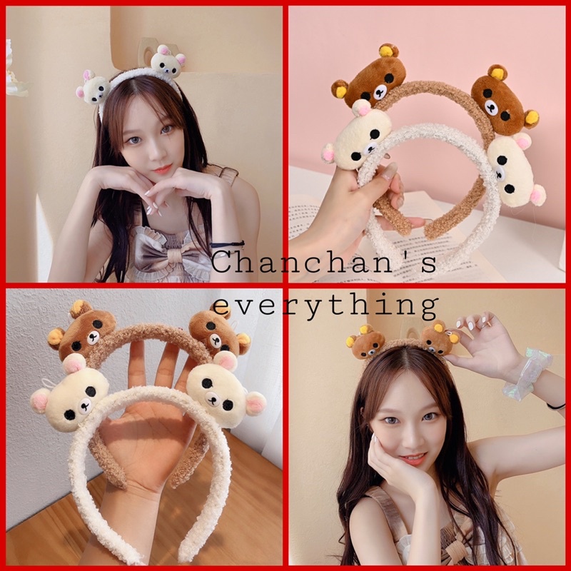 Băng đô cài tóc 2 chú gấu bear xinh xinh