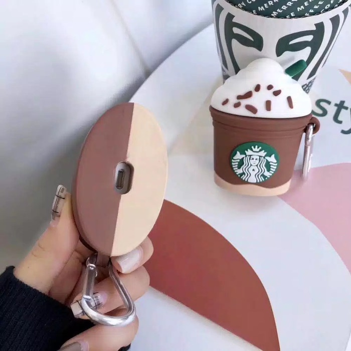 Vỏ bảo vệ hộp đựng tai nghe AirPods PRO / PRO Clone - Starbucks Frappuccino 3D - PRO