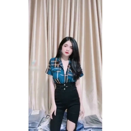 Áo sơ mi caro ngắn tay