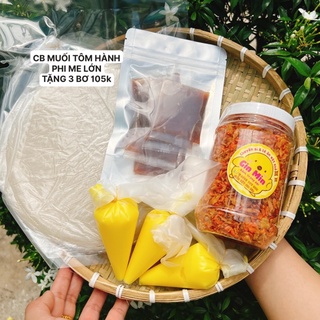 Combo bánh tráng phơi sương muối tôm hành phi me lớn