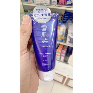 Sữa rửa mặt trắng da Kose Sekkisui White Washing Cream