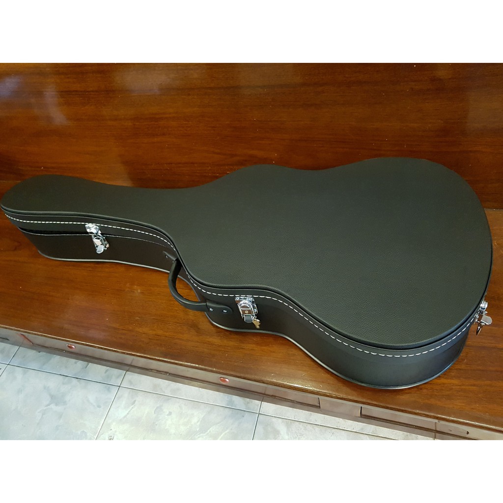 Hộp cứng đựng đàn guitar classic và acoustic màu đen