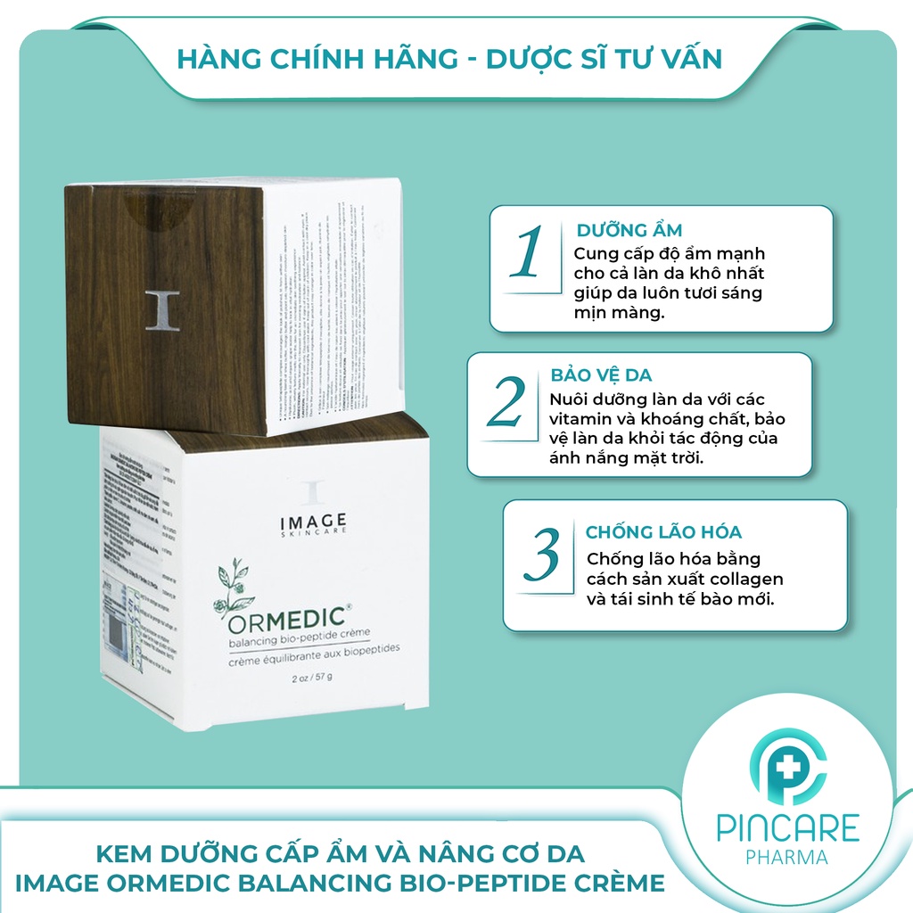 Kem dưỡng chống lão hoá Image Skincare Ormedic Balancing Bio-Peptide Crème 57g - Hàng chính hãng - Nhà Thuốc PinCare