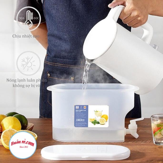 Bình đựng nước 3,5L có vòi đựng nước trà, nước trái cây để trong tủ lạnh tiện lợi