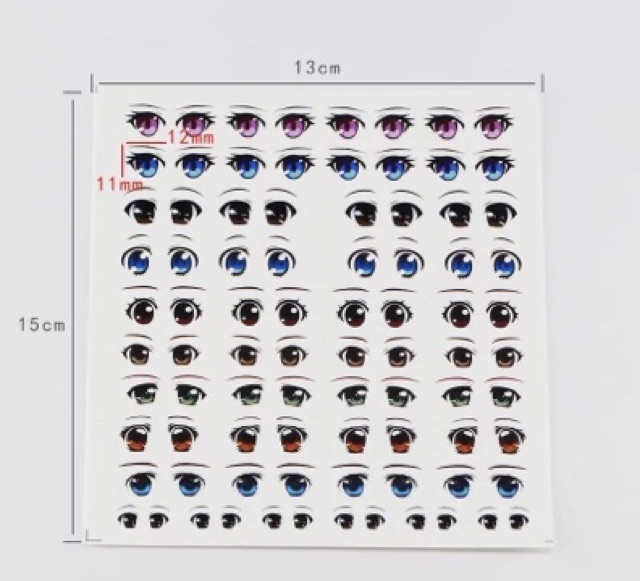 Freeship 99k TQ_Mắt dán búp bê & thú len