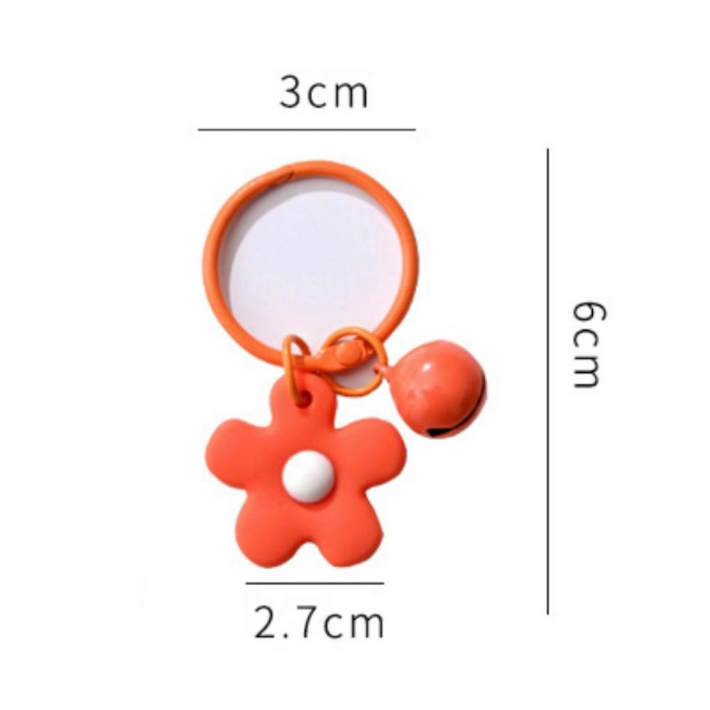 Móc Khóa Hình Bông Hoa Nhỏ Màu Sắc Ngọt Ngào Xinh Xắn