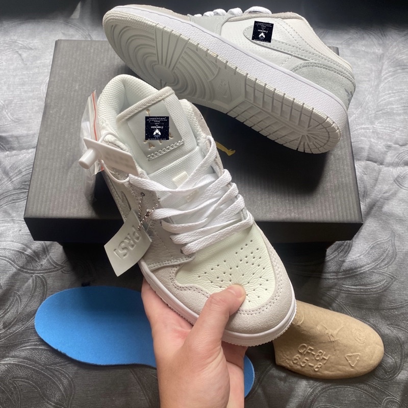 Giày Sneaker JD1 Low Paris S.Cấp Tặng kèm cattong bảo vệ, Tất - Hàng Trung CC