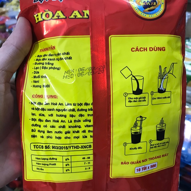 Bột đậu đen Hoà An. Túi 500g